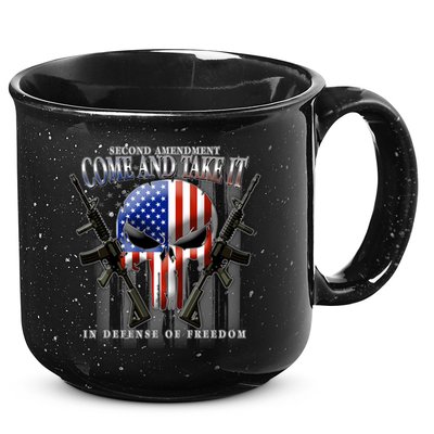 2nd Amendment Come And Take It In Defense Of Freedom 15oz Campfire Ceramic Mug