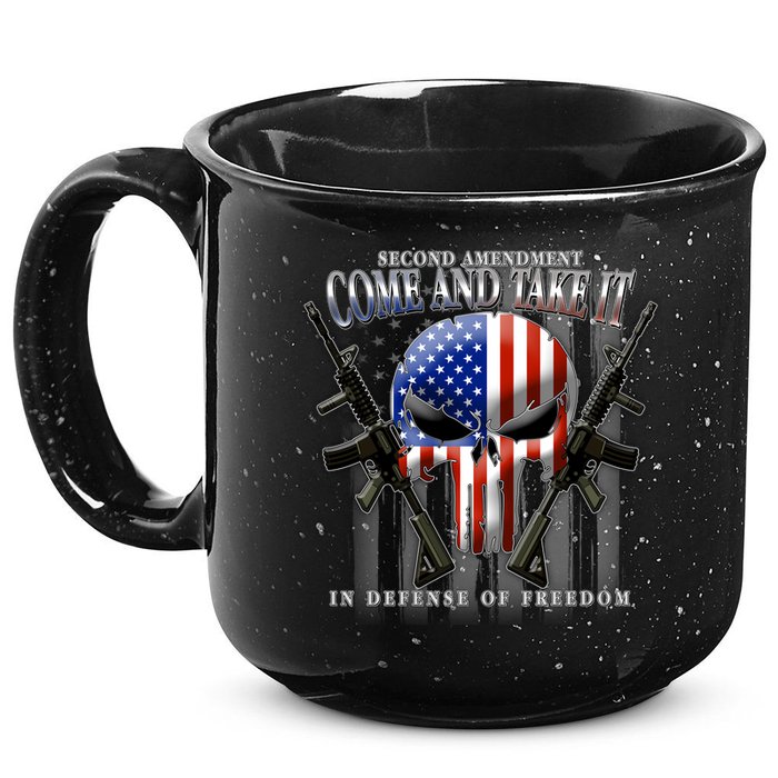2nd Amendment Come And Take It In Defense Of Freedom 15oz Campfire Ceramic Mug