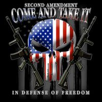 2nd Amendment Come And Take It In Defense Of Freedom Drawstring Bag
