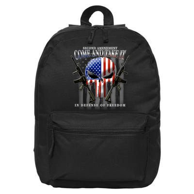 2nd Amendment Come And Take It In Defense Of Freedom 16 in Basic Backpack