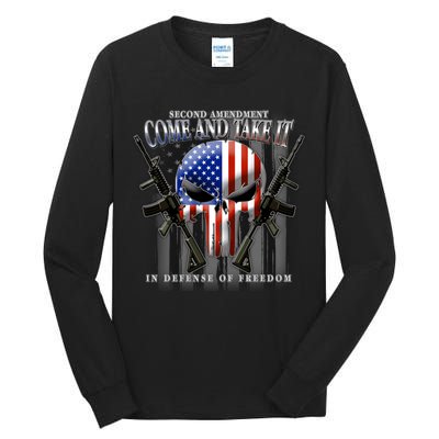 2nd Amendment Come And Take It In Defense Of Freedom Tall Long Sleeve T-Shirt