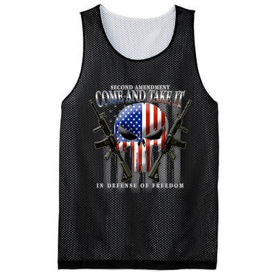 2nd Amendment Come And Take It In Defense Of Freedom Mesh Reversible Basketball Jersey Tank
