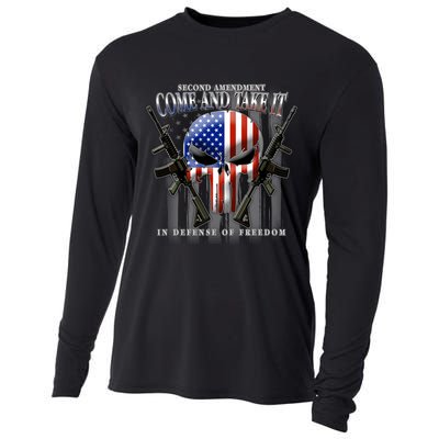 2nd Amendment Come And Take It In Defense Of Freedom Cooling Performance Long Sleeve Crew