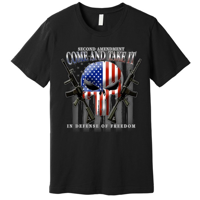 2nd Amendment Come And Take It In Defense Of Freedom Premium T-Shirt