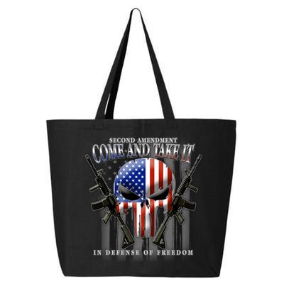 2nd Amendment Come And Take It In Defense Of Freedom 25L Jumbo Tote