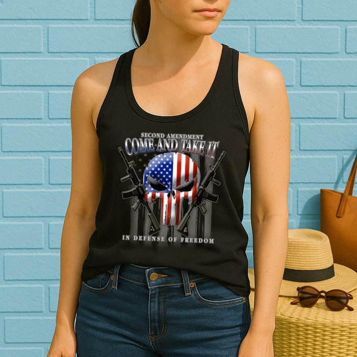 2nd Amendment Come And Take It In Defense Of Freedom Womens Tank Top