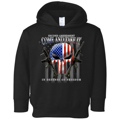 2nd Amendment Come And Take It In Defense Of Freedom Toddler Hoodie