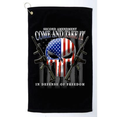 2nd Amendment Come And Take It In Defense Of Freedom Golf Towel