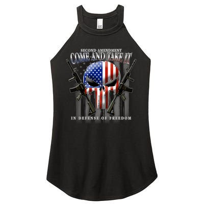 2nd Amendment Come And Take It In Defense Of Freedom Women's Perfect Tri Rocker Tank