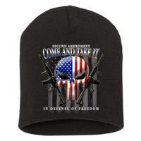 2nd Amendment Come And Take It In Defense Of Freedom Short Acrylic Beanie