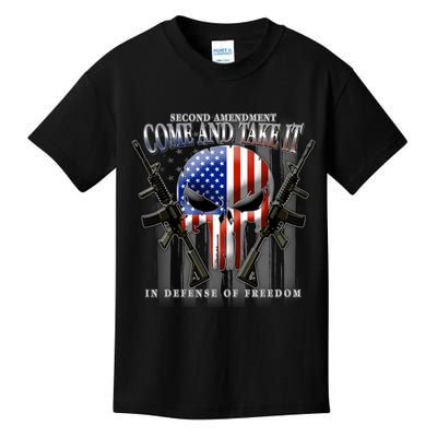 2nd Amendment Come And Take It In Defense Of Freedom Kids T-Shirt