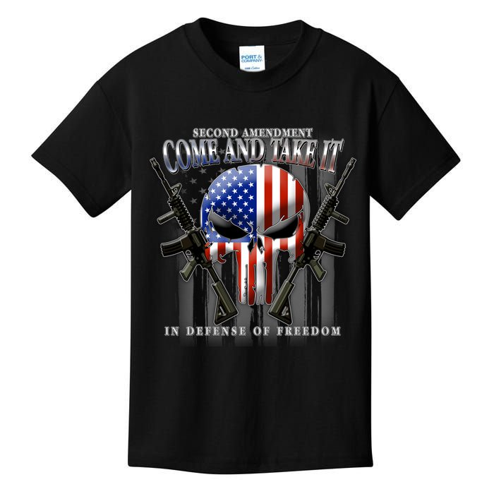 2nd Amendment Come And Take It In Defense Of Freedom Kids T-Shirt