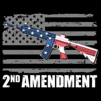 2nd Amendment Distressed American Flag City Backpack