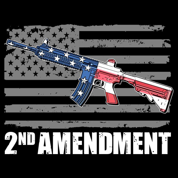 2nd Amendment Distressed American Flag City Backpack