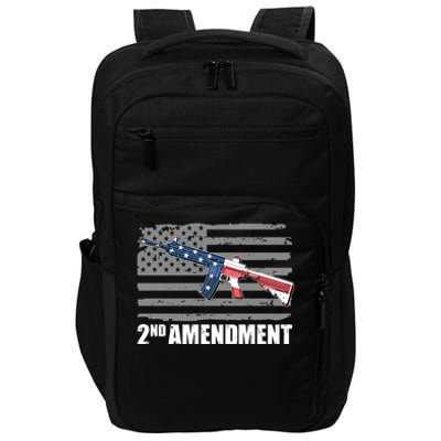 2nd Amendment Distressed American Flag Impact Tech Backpack