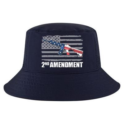 2nd Amendment Distressed American Flag Cool Comfort Performance Bucket Hat