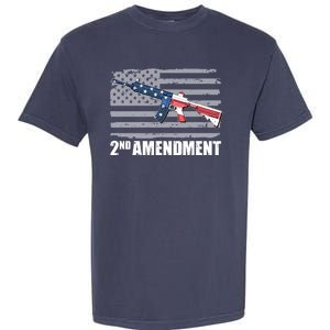 2nd Amendment Distressed American Flag Garment-Dyed Heavyweight T-Shirt