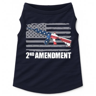 2nd Amendment Distressed American Flag Doggie Tank