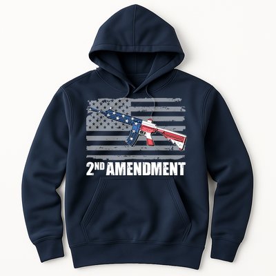 2nd Amendment Distressed American Flag Hoodie