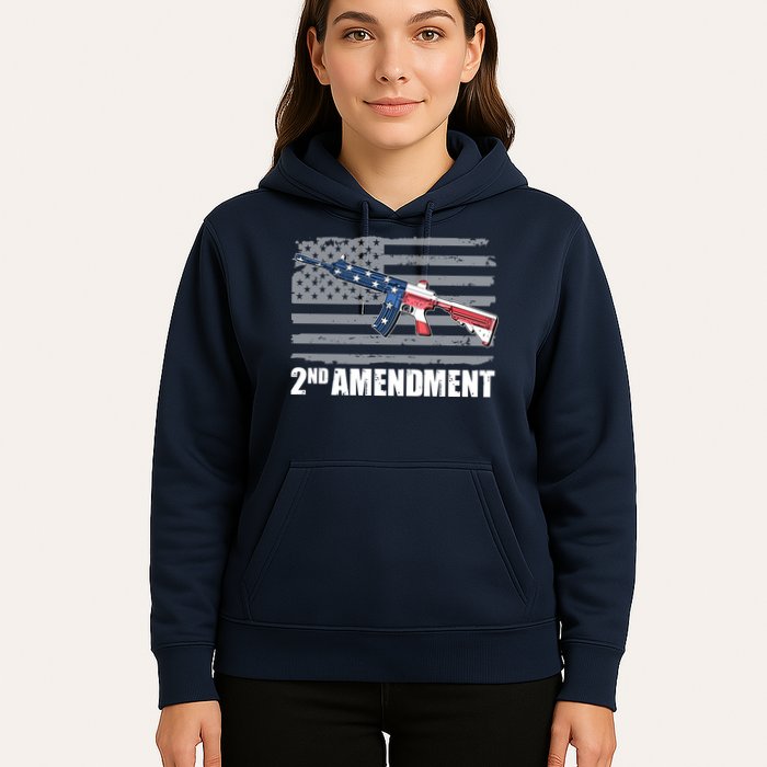 2nd Amendment Distressed American Flag Hoodie