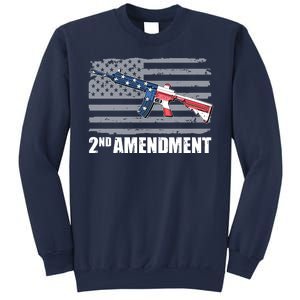 2nd Amendment Distressed American Flag Sweatshirt