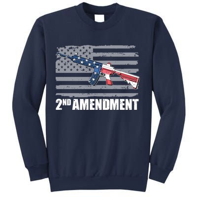 2nd Amendment Distressed American Flag Sweatshirt
