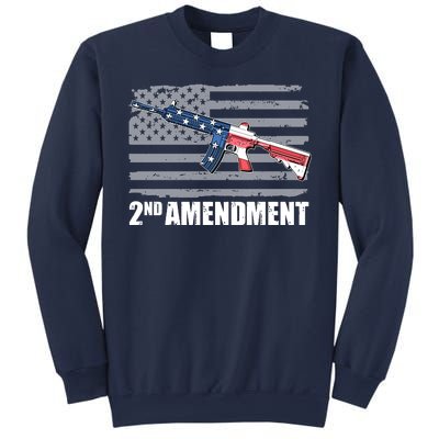 2nd Amendment Distressed American Flag Sweatshirt