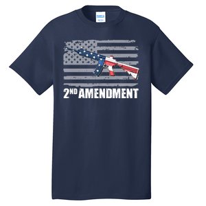 2nd Amendment Distressed American Flag Tall T-Shirt