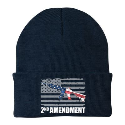 2nd Amendment Distressed American Flag Beanie