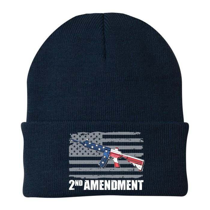 2nd Amendment Distressed American Flag Beanie