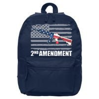 2nd Amendment Distressed American Flag 16 in Basic Backpack