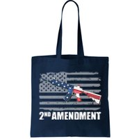 2nd Amendment Distressed American Flag Tote Bag