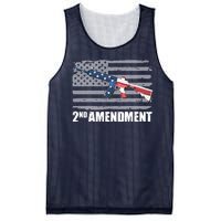 2nd Amendment Distressed American Flag Mesh Reversible Basketball Jersey Tank