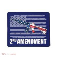 2nd Amendment Distressed American Flag Mousepad