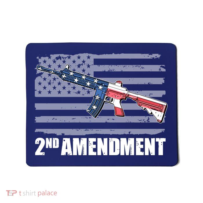 2nd Amendment Distressed American Flag Mousepad