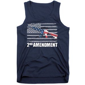 2nd Amendment Distressed American Flag Tank Top