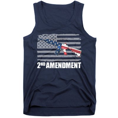 2nd Amendment Distressed American Flag Tank Top