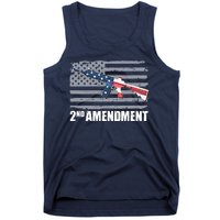 2nd Amendment Distressed American Flag Tank Top