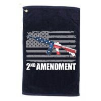 2nd Amendment Distressed American Flag Golf Towel