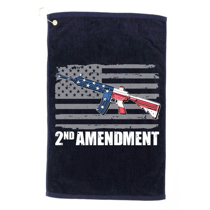 2nd Amendment Distressed American Flag Golf Towel