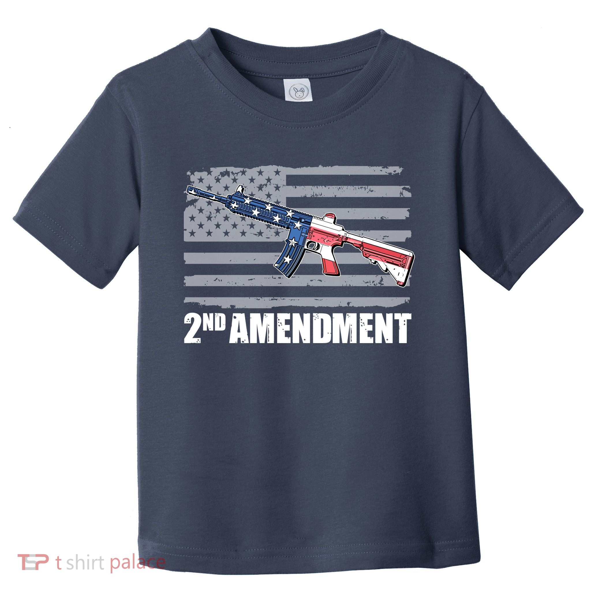 2nd Amendment Distressed American Flag Toddler T-Shirt
