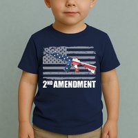 2nd Amendment Distressed American Flag Toddler T-Shirt