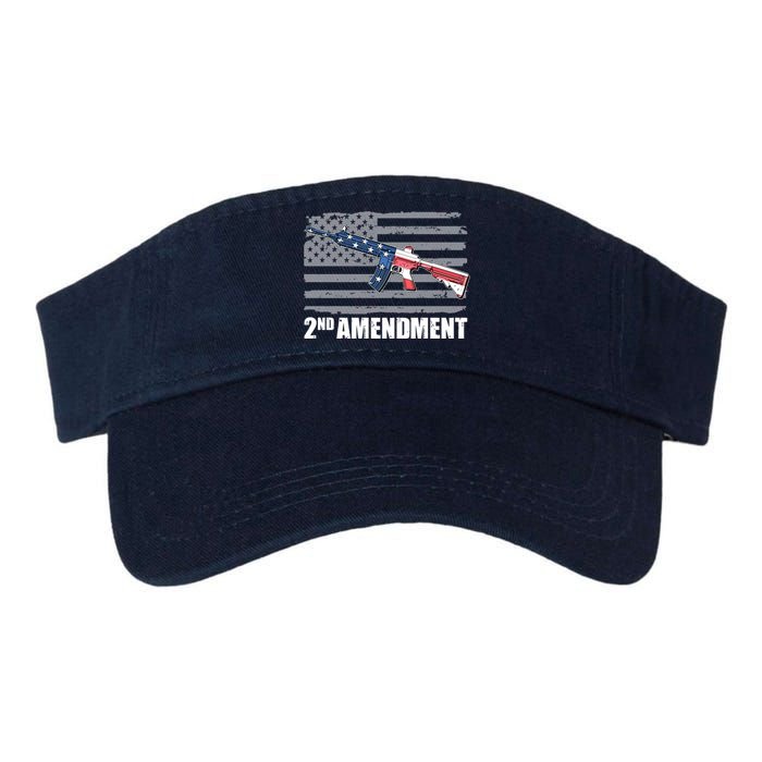 2nd Amendment Distressed American Flag Valucap Bio-Washed Visor