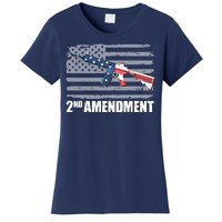 2nd Amendment Distressed American Flag Women's T-Shirt