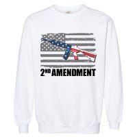 2nd Amendment Distressed American Flag Garment-Dyed Sweatshirt