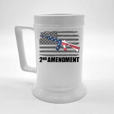 2nd Amendment Distressed American Flag Beer Stein