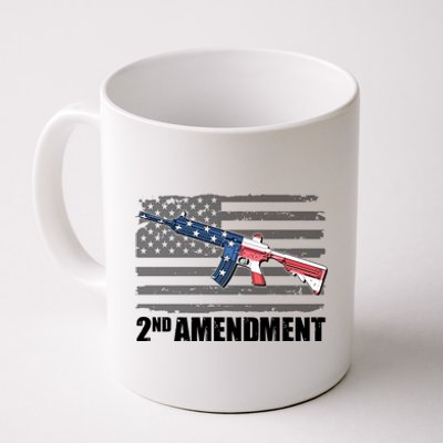 2nd Amendment Distressed American Flag Coffee Mug