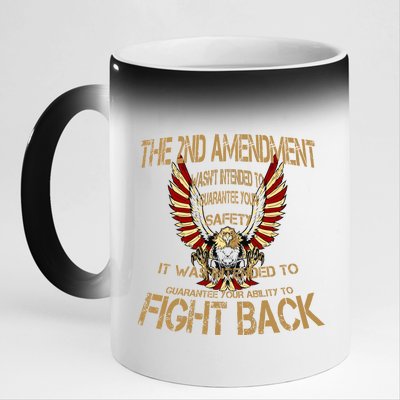 2nd Amendment Fight Back 11oz Black Color Changing Mug