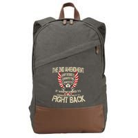 2nd Amendment Fight Back Cotton Canvas Backpack