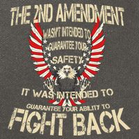 2nd Amendment Fight Back Cotton Canvas Backpack